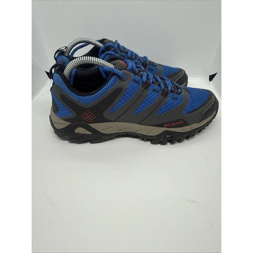 Columbia Men's Hiking Shoe Size 7.5 Omnitech YM5381-487 Blue - Picture 2 of 7